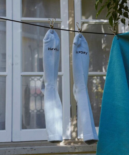 ROSTER SOX（ロスターソックス）の「【ROSTER SOX/ロスターソックス】BEETHVEN（ソックス/靴下・メンズ・オフホワイト/ライトグレー/イエロー/サックスブルー・FREE）」の19枚目の写真