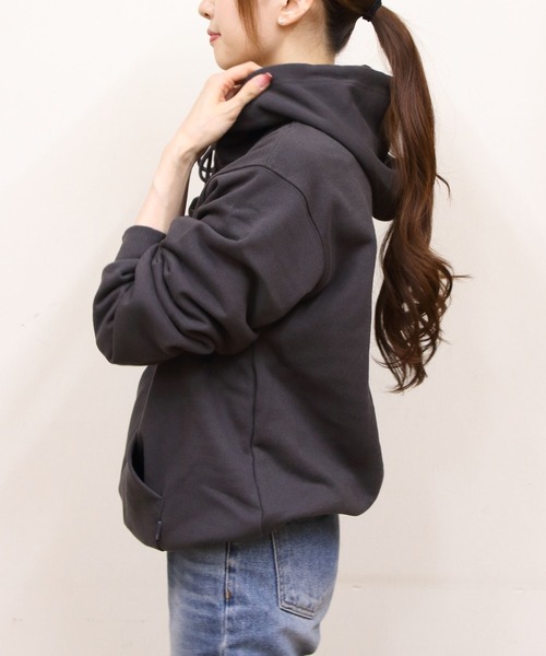 THOUSAND MILE（サウザンドマイル）の「THOUSAND MILE/サウザンドマイル　ハーフジップパーカー　HALF ZIP PARKER（パーカー・メンズ・ベージュ/ブラック/チャコールグレー・L/S/M）」の12枚目の写真