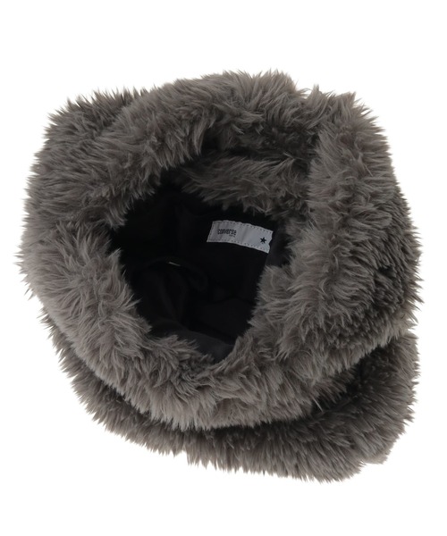 CONVERSE TOKYO(コンバーストウキョウ)の「ONE HANDLE FUR TOTE BAG(トートバッグ・レディース・ブラック/ベージュ/チャコールグレー・FREE)」の9枚目の写真