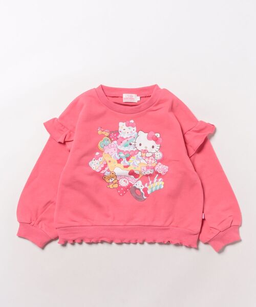 sanrio(サンリオ)の「サンリオ フリルトレーナー 1037K(スウェット・キッズ・パープル/その他24/その他25/ターコイズブルー・130cm/140cm/80cm/90cm/110cm/100cm/120cm)」の3枚目の写真