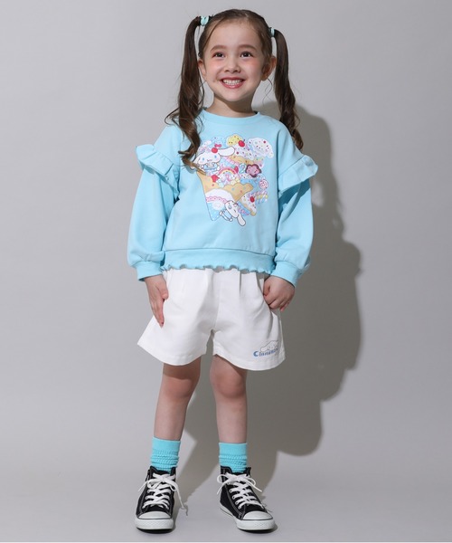 sanrio(サンリオ)の「サンリオ フリルトレーナー 1037K(スウェット・キッズ・パープル/その他24/その他25/ターコイズブルー・130cm/140cm/80cm/90cm/110cm/100cm/120cm)」の13枚目の写真