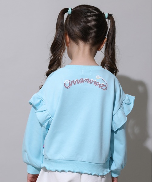 sanrio(サンリオ)の「サンリオ フリルトレーナー 1037K(スウェット・キッズ・パープル/その他24/その他25/ターコイズブルー・130cm/140cm/80cm/90cm/110cm/100cm/120cm)」の9枚目の写真