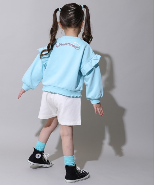 sanrio(サンリオ)の「サンリオ フリルトレーナー 1037K(スウェット・キッズ・パープル/その他24/その他25/ターコイズブルー・130cm/140cm/80cm/90cm/110cm/100cm/120cm)」の15枚目の写真