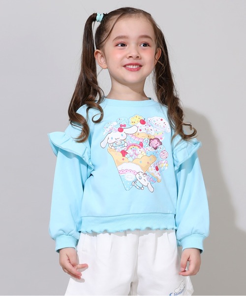 sanrio(サンリオ)の「サンリオ フリルトレーナー 1037K(スウェット・キッズ・パープル/その他24/その他25/ターコイズブルー・130cm/140cm/80cm/90cm/110cm/100cm/120cm)」の17枚目の写真