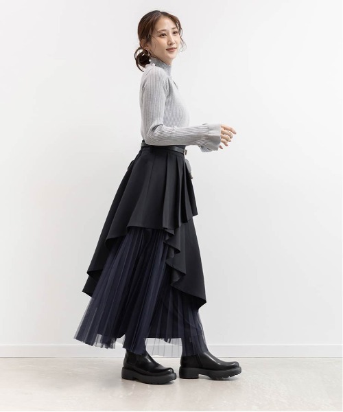 RANDA(ランダ)の「ボリュームソールベーシックサイドゴアブーツ(ブーツ・レディース・ダークブラウン/ブラック・M/S/L/LL)」の6枚目の写真