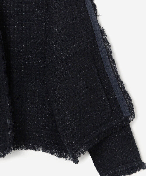 ADAWAS（アダワズ）の「ADAWAS | 〈別注〉ツイードニット ジャケット WOMEN（カーディガン/ボレロ・レディース・レッド/ネイビー・ONE）」の11枚目の写真