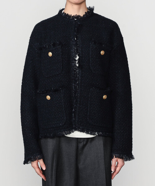 ADAWAS | 〈別注〉ツイードニット ジャケット WOMEN（カーディガン