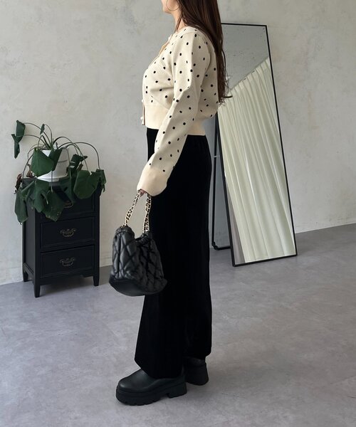 prose verse（プロズヴェール）の「ストレッチベロアナロースカート（スカート・レディース・ブラック・MEDIUM/LARGE/PM/PL/TM/TL）」の20枚目の写真