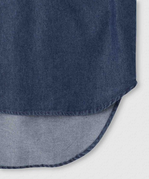 Mac-House（マックハウス）の「milli de l'air デニムボウタイシャツ（シャツ/ブラウス・レディース・ネイビー/ブルー・M）」の20枚目の写真