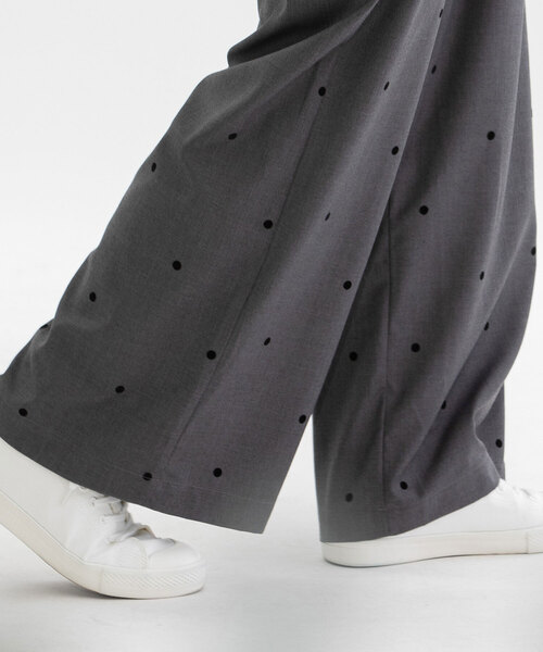 nop de nod（ノップドゥノッド）の「トロフロッキーpolkaイージーワイドパンツ（その他パンツ・レディース・スミクロ/ダークグレー/ブラック・M）」の10枚目の写真