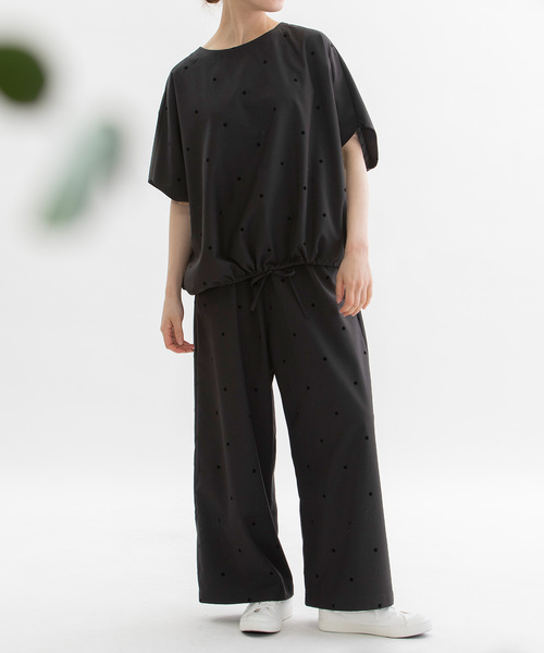 nop de nod（ノップドゥノッド）の「トロフロッキーpolkaイージーワイドパンツ（その他パンツ・レディース・スミクロ/ダークグレー/ブラック・M）」の11枚目の写真