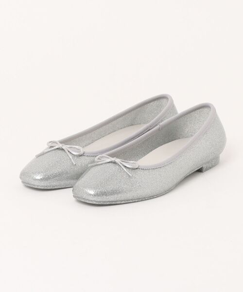TEMPERATE(テンパレイト)の「TEMPERATE/テンパレイト/EMMA GLITTER(バレエシューズ・レディース・シルバー/ゴールド・39/40/38)」の1枚目の写真