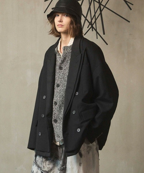 UNISEX》Prime-Over Layering Double Breasted Tailored Jacket