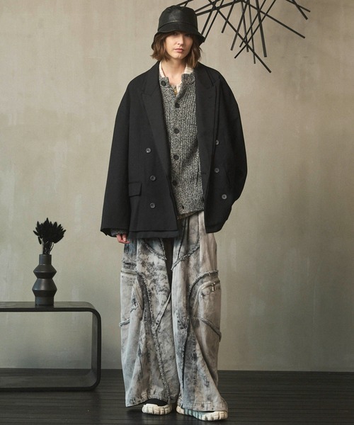 UNISEX》Prime-Over Layering Double Breasted Tailored Jacket