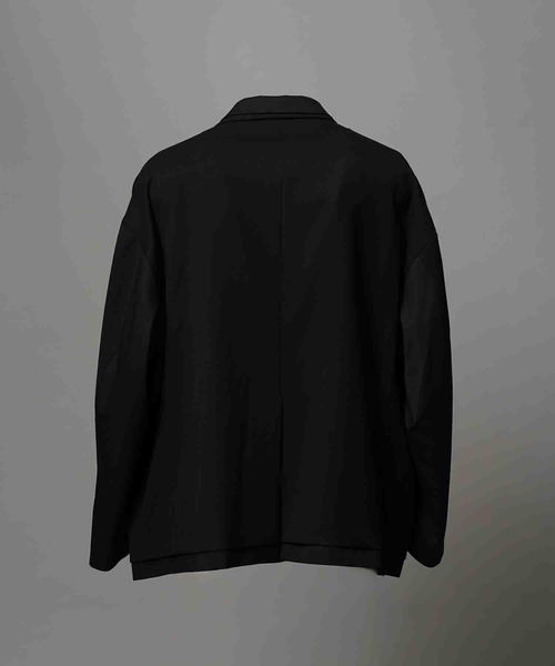 MAISON SPECIAL(メゾンスペシャル)の「《UNISEX》Prime-Over Layering Double Breasted Tailored Jacket/プライムオーバーレイヤリングダブルブレストテーラードジャケット【MAISON SPECIAL/メゾンスペシャル】(テーラードジャケット・メンズ・ブラック/チャコールグレー・0/1/2)」の13枚目の写真