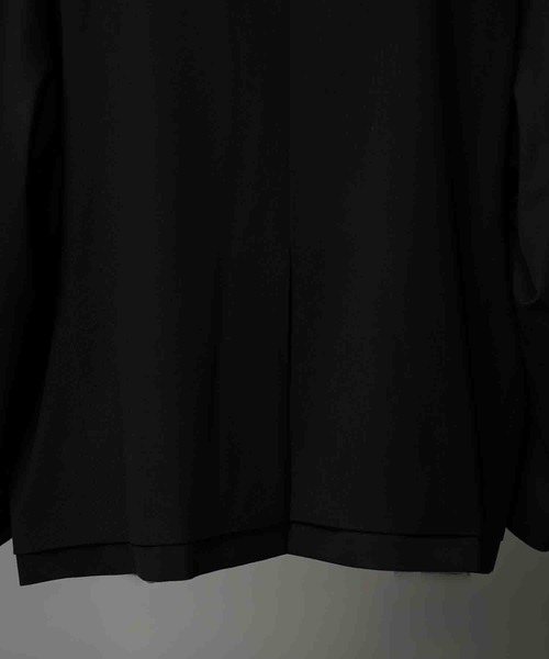 MAISON SPECIAL(メゾンスペシャル)の「《UNISEX》Prime-Over Layering Double Breasted Tailored Jacket/プライムオーバーレイヤリングダブルブレストテーラードジャケット【MAISON SPECIAL/メゾンスペシャル】(テーラードジャケット・メンズ・ブラック/チャコールグレー・0/1/2)」の7枚目の写真