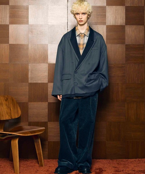 Maison Special コーデュロイ ダブルブレスト テーラードジャケット UNISEX》【TAKEMI】Wide Corduroy Prime-Over Double Tailored