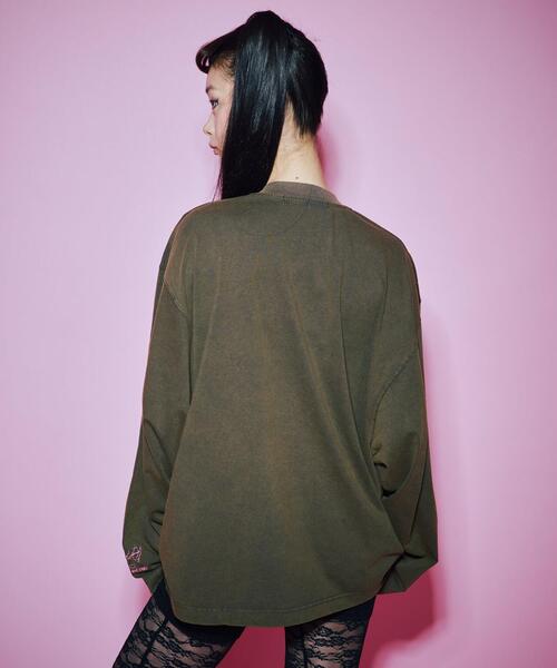 ANNA SUI NYC（アナ スイ エヌ ワイ シー）の「ANNA SUI NYC/アナ スイ エヌワイシー/『×寺田てら』TERAビッグロングスリーブ/15211343（Tシャツ/カットソー・レディース・ブラック/パープル・F）」の7枚目の写真