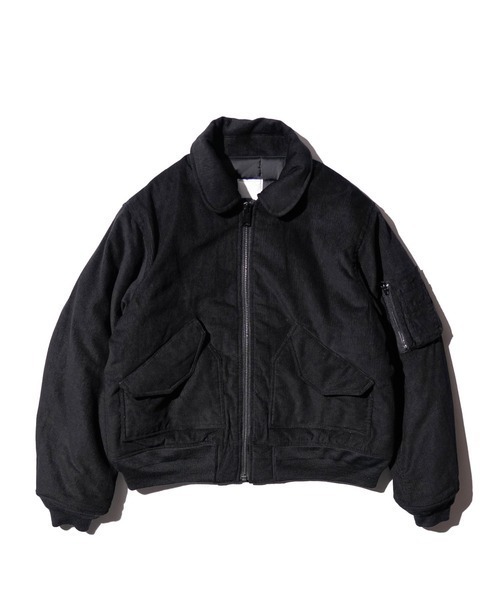 made in standard （メイドインスタンダード）の「MADE IN STANDARD メイドインスタンダード / QUILT LINED BLACK CWU-45P（ミリタリージャケット・メンズ・ブラック/ブラック系1/レオパード・MEDIUM/LARGE）」の3枚目の写真