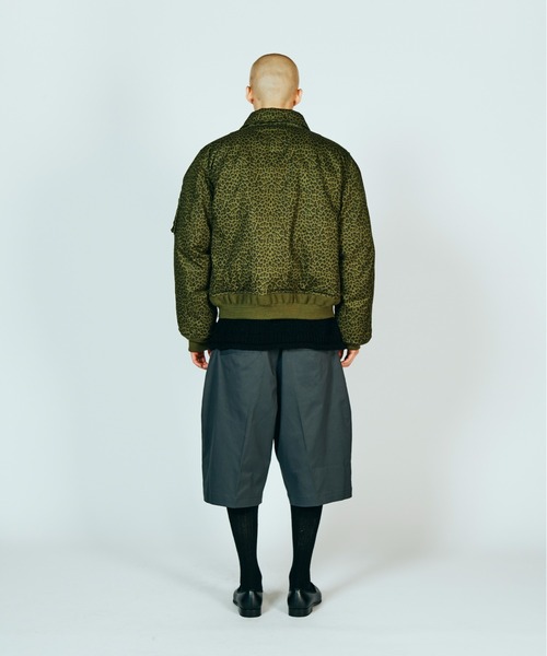 made in standard （メイドインスタンダード）の「MADE IN STANDARD メイドインスタンダード / QUILT LINED BLACK CWU-45P（ミリタリージャケット・メンズ・ブラック/ブラック系1/レオパード・MEDIUM/LARGE）」の6枚目の写真