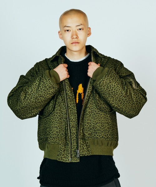 made in standard （メイドインスタンダード）の「MADE IN STANDARD メイドインスタンダード / QUILT LINED BLACK CWU-45P（ミリタリージャケット・メンズ・ブラック/ブラック系1/レオパード・MEDIUM/LARGE）」の8枚目の写真