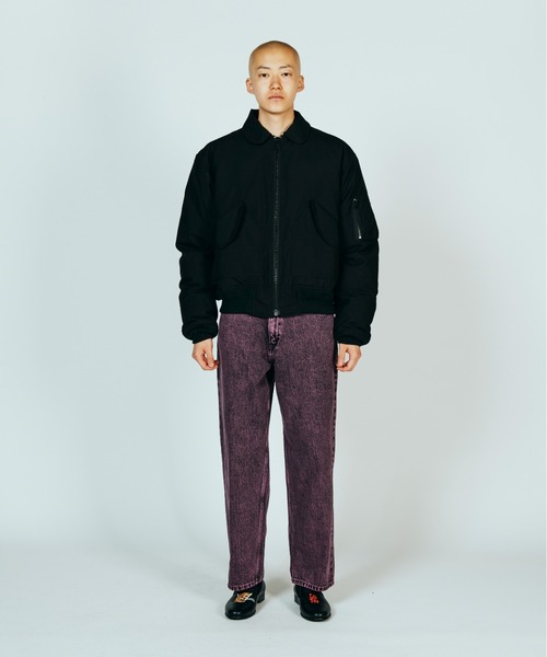 made in standard （メイドインスタンダード）の「MADE IN STANDARD メイドインスタンダード / QUILT LINED BLACK CWU-45P（ミリタリージャケット・メンズ・ブラック/ブラック系1/レオパード・MEDIUM/LARGE）」の9枚目の写真