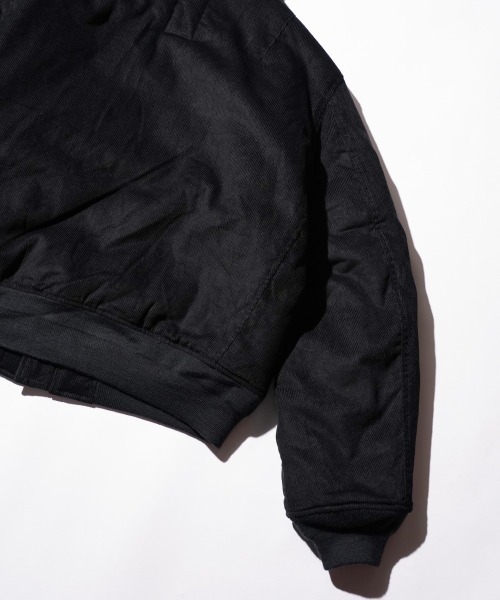 made in standard （メイドインスタンダード）の「MADE IN STANDARD メイドインスタンダード / QUILT LINED BLACK CWU-45P（ミリタリージャケット・メンズ・ブラック/ブラック系1/レオパード・MEDIUM/LARGE）」の19枚目の写真