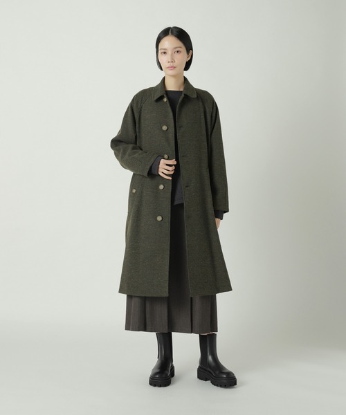 ZUCCa（ズッカ）の「PWツイード / コート / S（その他アウター・レディース・ブラック/ダークグレー/カーキ・M size）」の3枚目の写真