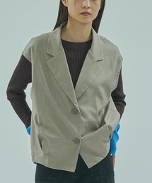 ROSE BUD | TAILORED TUCK VEST(ベスト)