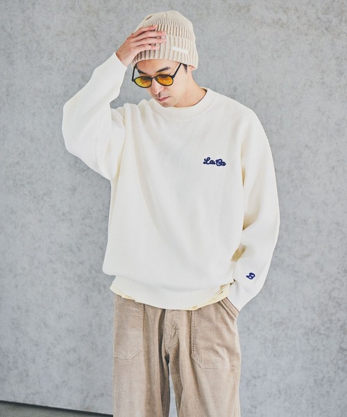 刺繍ロゴニットプルオーバー（ニット/セーター）｜BAYFLOW（ベイフロー