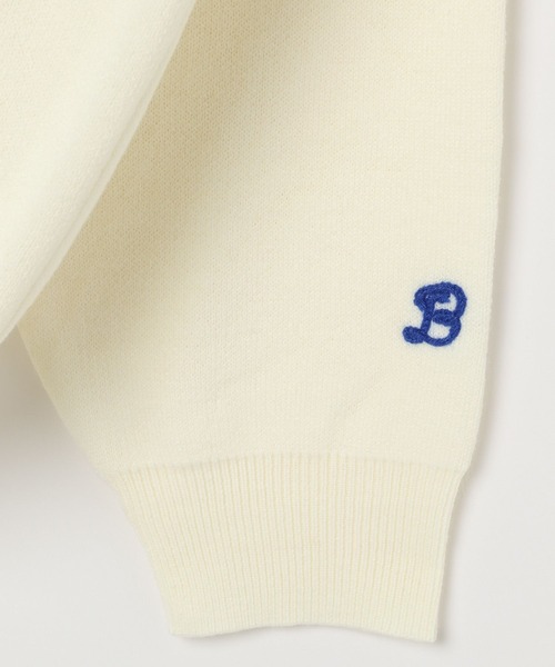 BAYFLOW（ベイフロー）の「刺繍ロゴニットプルオーバー（ニット/セーター・メンズ・ネイビー/ブラウン/オフホワイト・MEDIUM/LARGE）」の20枚目の写真