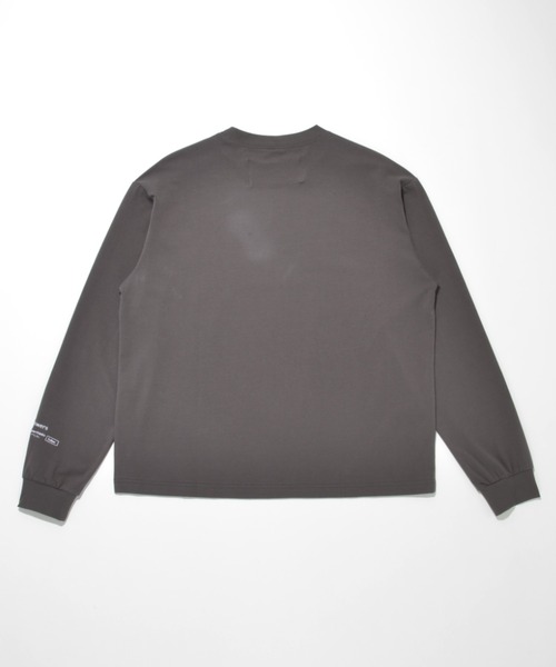SUPERTHANKS（スーパーサンクス）の「袖刺繍ベーシック ロングTシャツ/SBY Embroidery L/S T-shirt（Tシャツ/カットソー・メンズ・ホワイト/チャコールグレー/ブラック・S/M/L）」の8枚目の写真