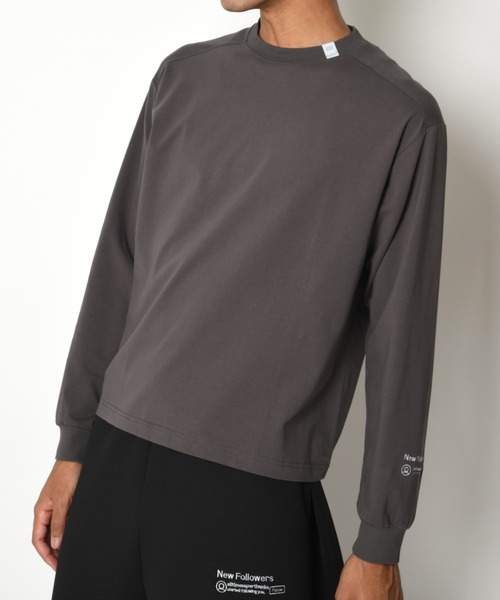 SUPERTHANKS（スーパーサンクス）の「袖刺繍ベーシック ロングTシャツ/SBY Embroidery L/S T-shirt（Tシャツ/カットソー・メンズ・ホワイト/チャコールグレー/ブラック・S/M/L）」の10枚目の写真