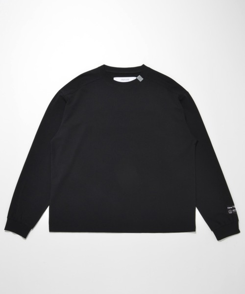 SUPERTHANKS（スーパーサンクス）の「袖刺繍ベーシック ロングTシャツ/SBY Embroidery L/S T-shirt（Tシャツ/カットソー・メンズ・ホワイト/チャコールグレー/ブラック・S/M/L）」の11枚目の写真