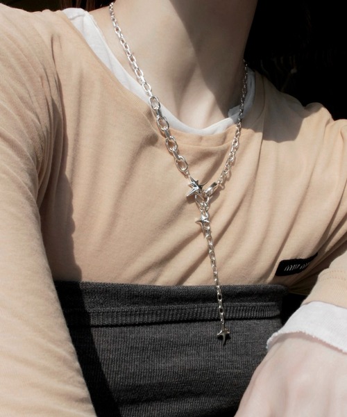 Soierie（ソワリー）の「エトワール チェーン ネックレス / Etoile chain necklace（ネックレス・レディース・シルバー・FREE）」の8枚目の写真