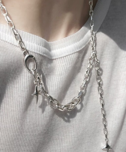 Soierie（ソワリー）の「エトワール チェーン ネックレス / Etoile chain necklace（ネックレス・レディース・シルバー・FREE）」の7枚目の写真