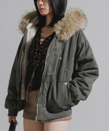 Chick | 【ファー取り外し可能】N2B-Style Faux Fur Hooded Blouson / N2B風 フェイクファー 2WAYフードブルゾン(ブルゾン)