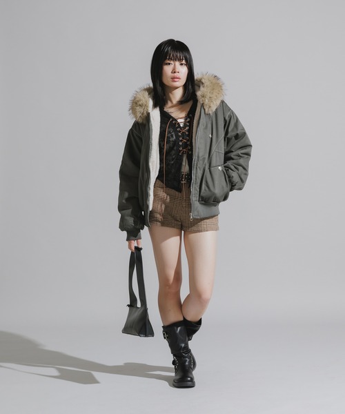 Jense 美品】ATTACHMENT N-2B フード付き　リリジップ セール】【ファー取り外し可能】N2B-Style Faux Fur Hooded Blouson