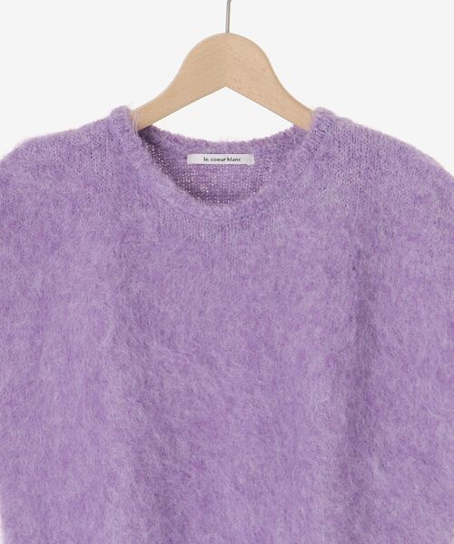 le.coeur blanc（ルクールブラン）の「《WEB限定アイテム》ソフトシャギーニットベスト（ベスト・レディース・ブラウン/パープル/ブルー/オレンジ/オフホワイト・38）」の10枚目の写真