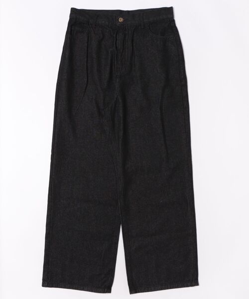 8(eight)(エイト)の「デニムバギーパンツ(デニムパンツ・メンズ・ワンウォッシュ/ブラック・MEDIUM/LARGE)」の1枚目の写真
