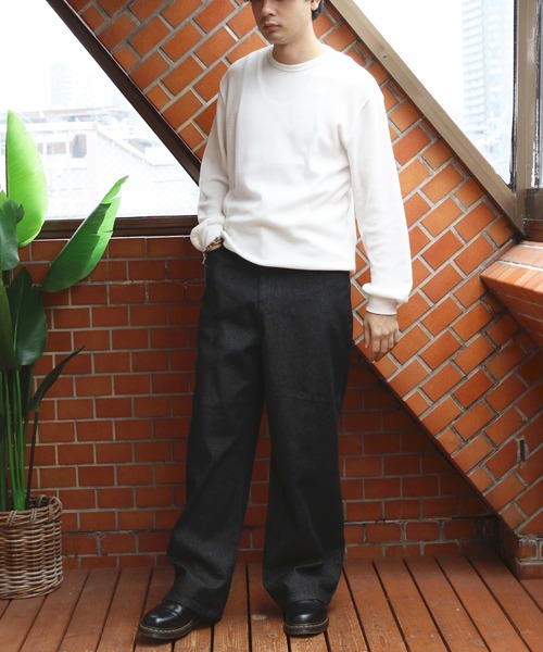 8(eight)(エイト)の「デニムバギーパンツ(デニムパンツ・メンズ・ワンウォッシュ/ブラック・MEDIUM/LARGE)」の11枚目の写真