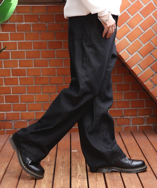 8(eight)(エイト)の「デニムバギーパンツ(デニムパンツ・メンズ・ワンウォッシュ/ブラック・MEDIUM/LARGE)」の9枚目の写真