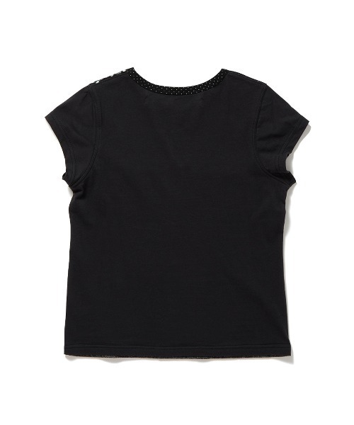PERVERZE（パーバーズ）の「Mixed Mini Tee（Tシャツ/カットソー・レディース・ブラック/ネイビー・FREE）」の3枚目の写真