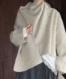 chuclla | ショートスタンドカラー クロスコート chw25a110(その他アウター)