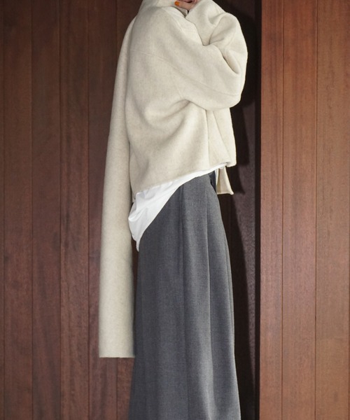 chuclla（チュクラ）の「ショートスタンドカラー クロスコート chw25a110（その他アウター・レディース・アイボリー・S/M）」の11枚目の写真