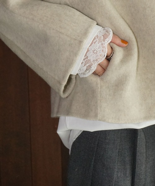 chuclla（チュクラ）の「ショートスタンドカラー クロスコート chw25a110（その他アウター・レディース・アイボリー・S/M）」の15枚目の写真