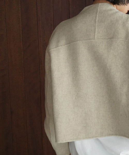 chuclla（チュクラ）の「ショートスタンドカラー クロスコート chw25a110（その他アウター・レディース・アイボリー・S/M）」の17枚目の写真