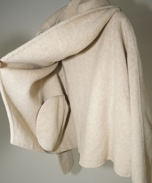 chuclla（チュクラ）の「ショートスタンドカラー クロスコート chw25a110（その他アウター・レディース・アイボリー・S/M）」の7枚目の写真