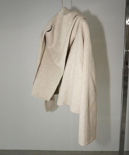 chuclla（チュクラ）の「ショートスタンドカラー クロスコート chw25a110（その他アウター・レディース・アイボリー・S/M）」の8枚目の写真