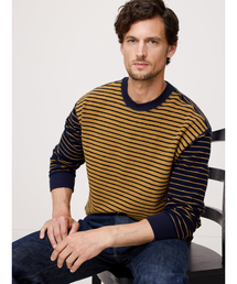 Banana Republic | ミックス ストライプ リラックス ジャージーTシャツ(Tシャツ/カットソー)